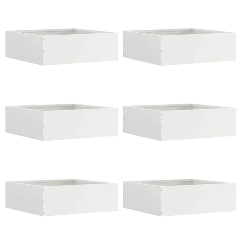 Steel Hardware, 13cm H x 40cm W, White