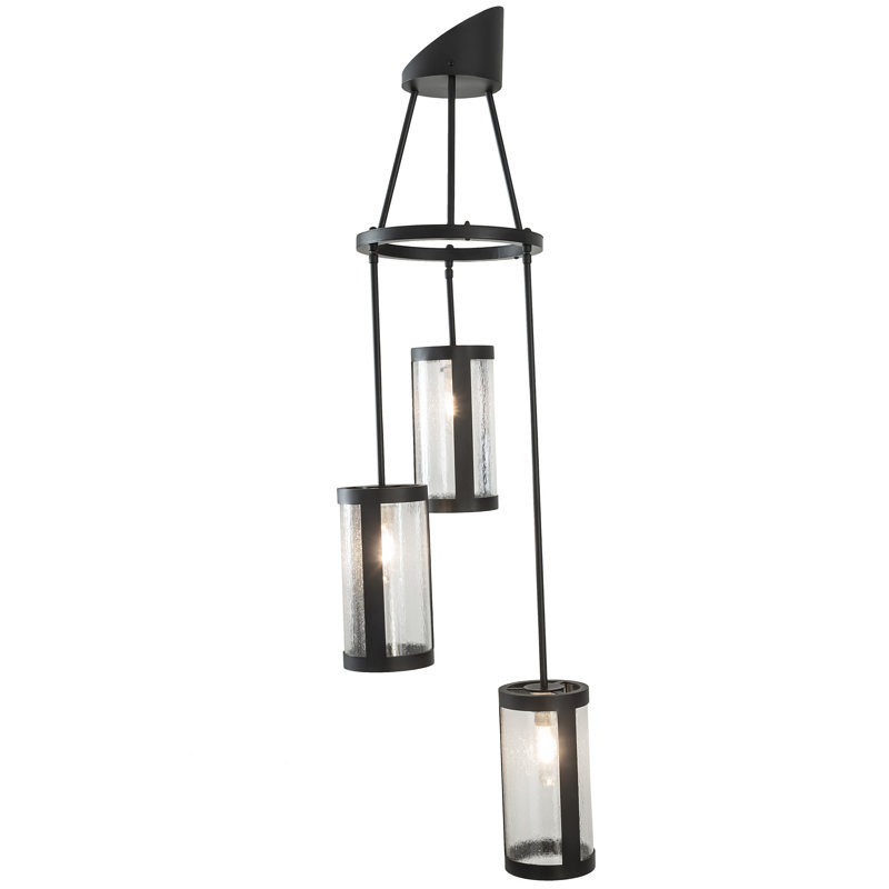 Lustre cylindrique unique à 3 lumières