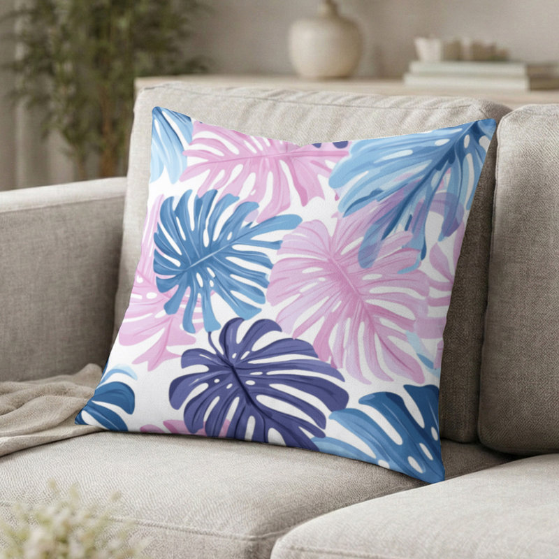 Coussin Floral, H 16 po x l 16 po