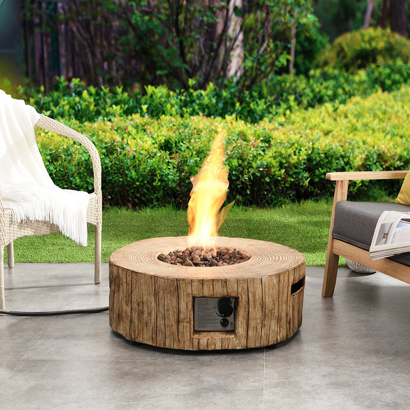 Toygar Round Concrete Smokeless Fire Pit