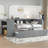Functional Twin Daybed with Trundle, Storage Drawers, Side Shelves and Desk, Ideal for Space - Saving and Comfortable Living-547935137-547935142
