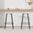 Counter Height Backless PVC Weaving Bar Stools With Round Footrest (Set Of 2)