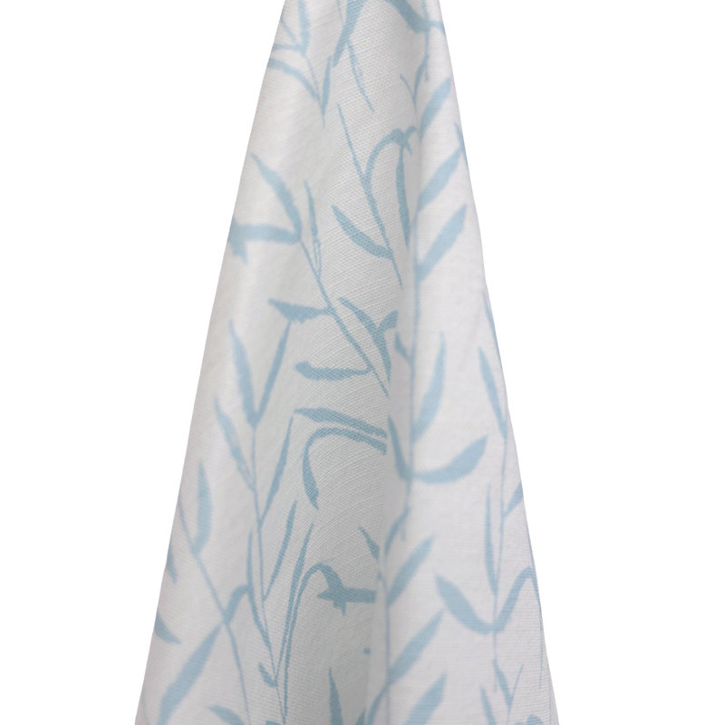 Botanic Lumbar Pillow Cover & Insert, Mediterranean Sky Blue Floral