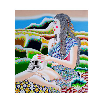 Ragini | Acrylique sur toile | Par Kattakuri Ravi