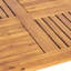 Table de salle à manger d'extérieur en bois 70 po avec plateau décoratif
