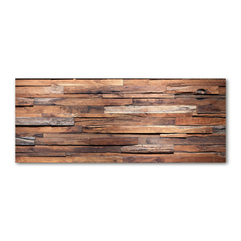 Wooden Wall - No Frame Print on Canvas