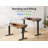 Adjustable Height Stainless Steel Standing Desk with Built-In Electrical Outlet