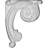 Edwards 4.5'' H x 4.5'' W x 0.62'' D Urethane Onlay Scroll
