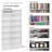 Cataleya Multimedia 2 Column 38.75" Wide Display Cabinet Media, Media Storage Shelves, Double Width Wall Storage, White-2052640950