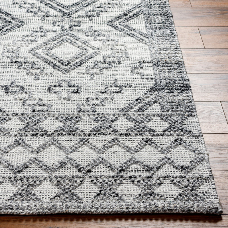 Geometric Area Rug, Gray, Rectangle 5' x 7'6"