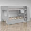 Full Over Full Bunk Bed With Desk And Storage-1399847707
