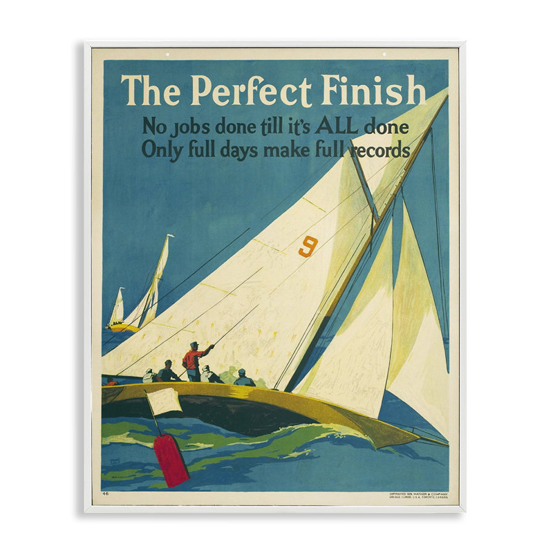 Giclée encadrée par des marins antiques à finition parfaite, design par Marcus Jules, H 20 po x l 16 po