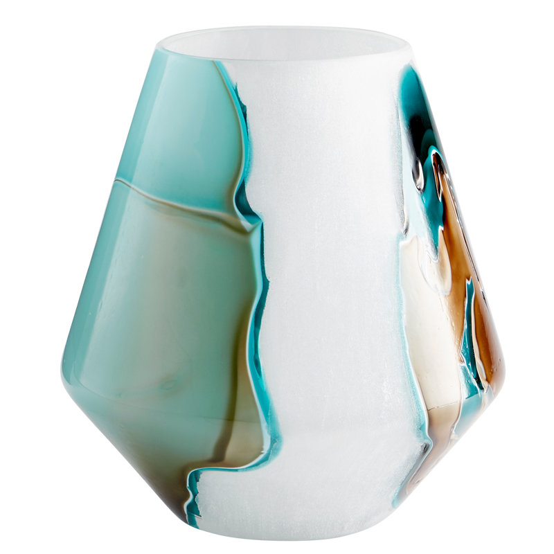 Ferdinand Glass Table Vase, 10" H x 9" W x 9" D