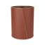 Cognac Leather Waste Basket
