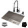 Pax™ 24" L x 19" W Undermount Kitchen Sink with Faucet