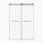 Frameless Double Sliding Shower Door-128880582