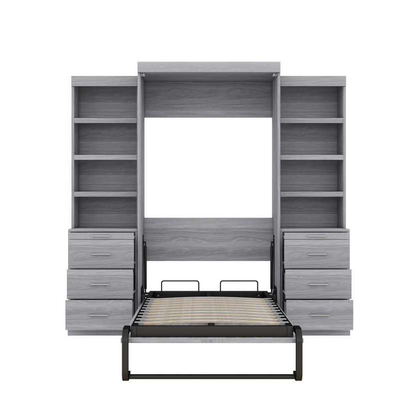 Ainash Solid Wood+MDF Murphy Bed, Twin