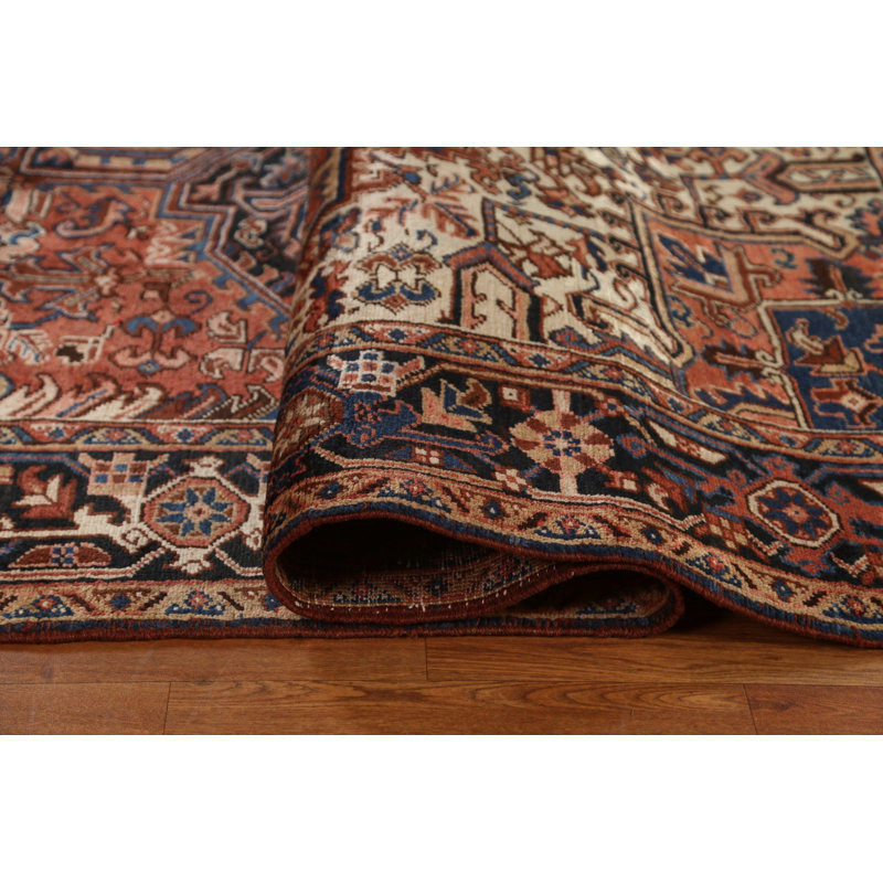 Tapis géométrique en laine Heriz
