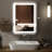 Bathroom Vanity Mirror With Light For Wall Smart Led Frame Makeup Mirror For Over Sink Dimmable 3 Colours Temperature Anti-Fog Memory Function Vertical & Horizontal-113393628