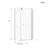 Frameless Shower Door Corner Shower Enclosure With Clear Sgcc Tempered Glass Pivot Shower Door-115133742