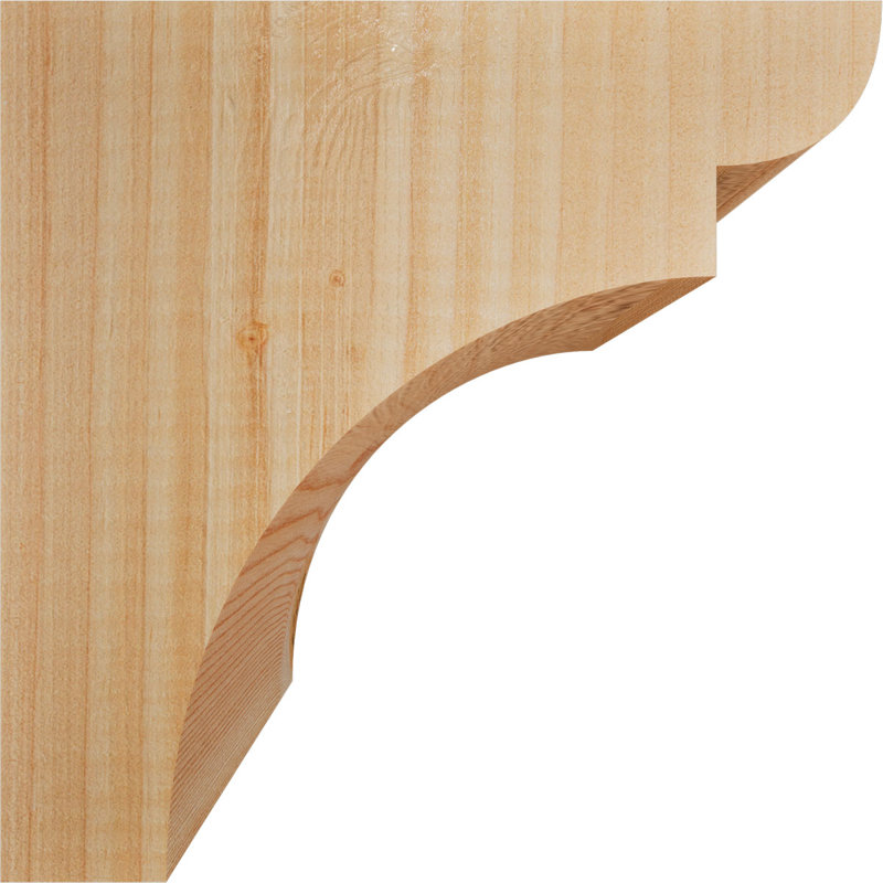 Yorktown Corbel, H 8 po x l 5,5 po x P 8 po, Sapin de Douglas, Lisse