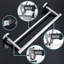 Porte-serviettes mural en acier inoxydable