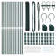 Vidaxl Fence With Posts PVC-Coated Steel-116797840-116797842