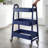 3-Tier Rolling Utility Cart with Locking Wheels, Metal Storage Organizer-126410289