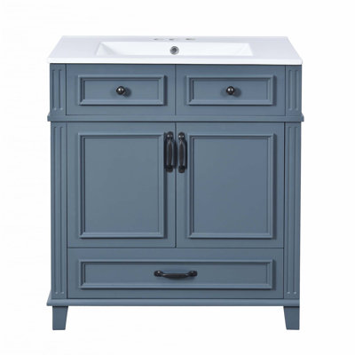 30'' Bathroom Vanity With Ceramic Sink