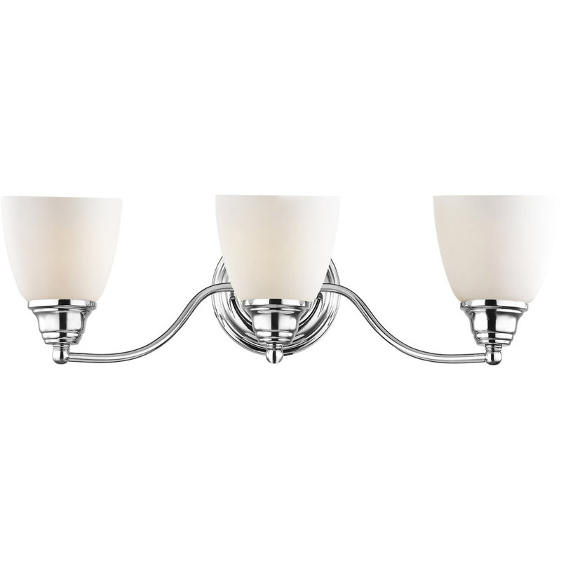Éclairage pour meuble-lavabo 3 lumières Fennimore, Chrome poli