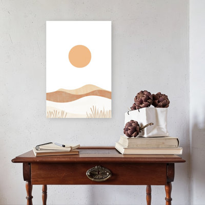 «Desert Dunes Sun», impression de paysage minimaliste moderne paysage naturel