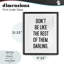 «Don't Be Like The Rest Of Them», reproduction sous verre encadrée, design par lettré et doublé-474318756-474318757
