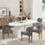 Ensemble de table de cuisine ovale à double piédestal-552246923-552246913