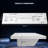  72 In. W X 22 In. D Solid Surface White Rectangular Double Sink Vanity Top With Basin Bathroom Countertop