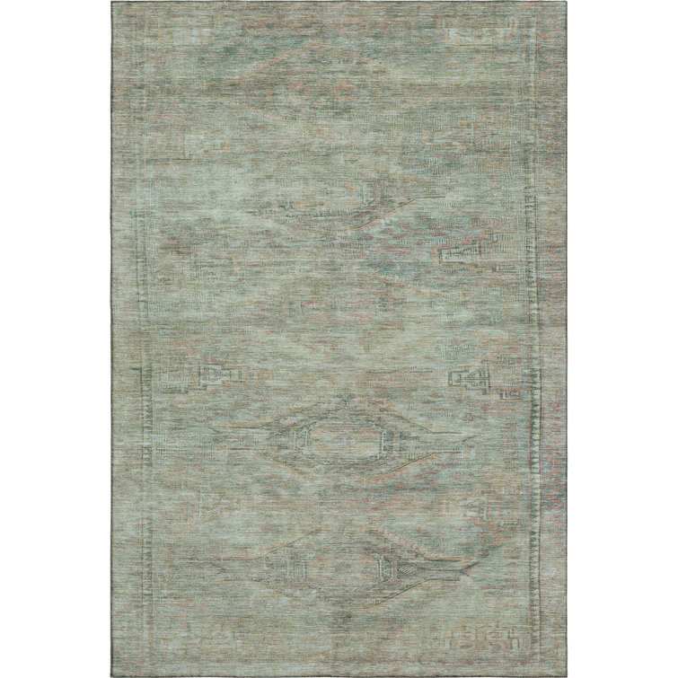 Premium Machine Washable Marasco AMF1631 Global Rug
