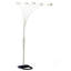 Lampe sur pied en métal de 84 po de hauteur et 5 accoudoirs arqués réglables