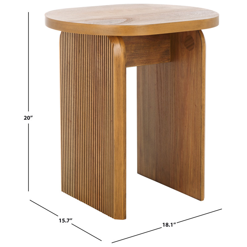 Ensemble de table de salon 4 pièces Bearl, Bois brun