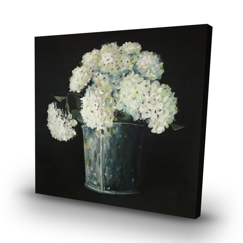 hydrangea flowers - 32"x32" art on canvas