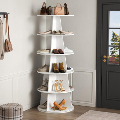 6-Tier Rotating Shoe Rack