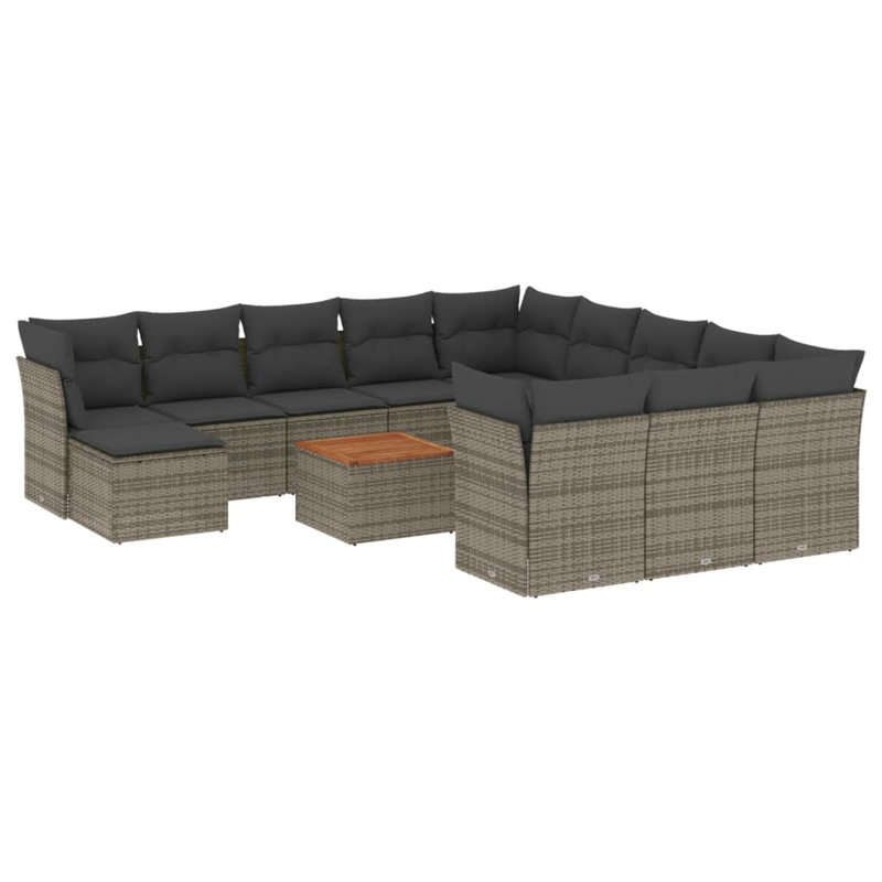  Garden Sofa Set Grey
