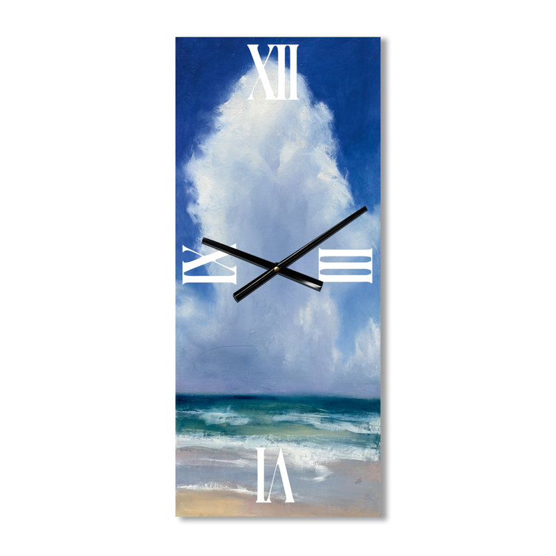 Beach Clouds II - Horloge murale traditionnelle, Grand