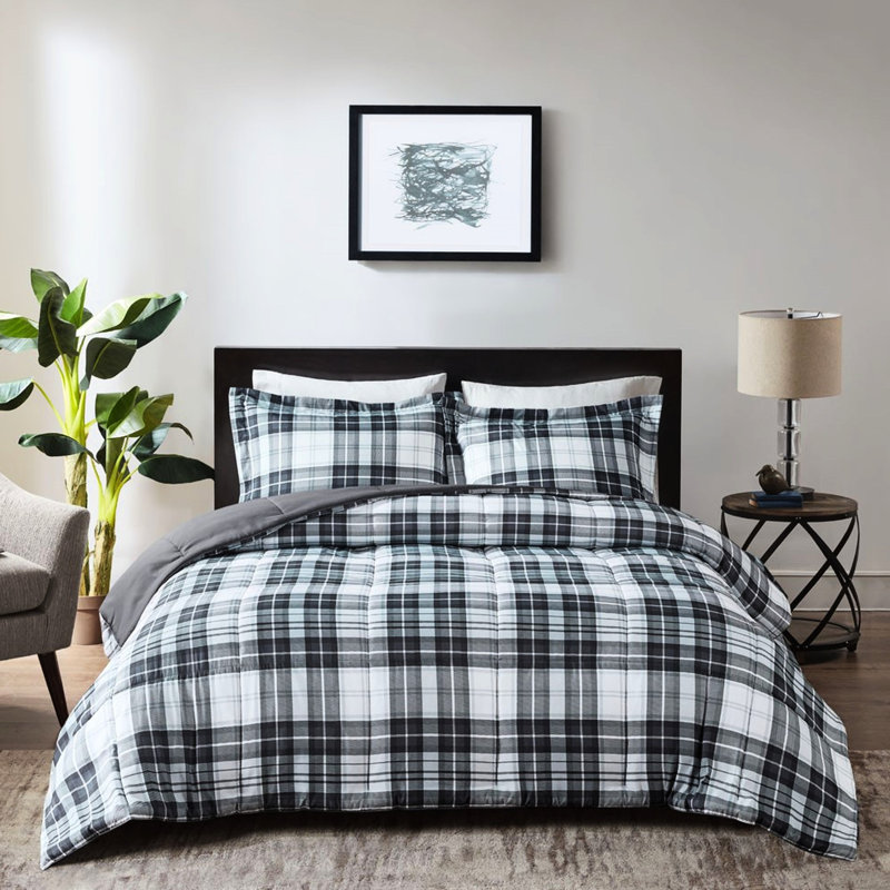 Édredon en duvet synthétique toutes saisons de 3 m pour lit double - microbien, Édredon pour grand lit + 2 taies décoratives