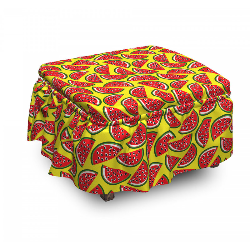 Housse pour repose-pieds dessin tasty summer