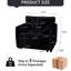 Chaise surdimensionnée noire de 41,09 po, ensemble de coussins d'assise rembourrés en chenille moderne, attrayante pour la chambre à coucher et le salon, fauteuil modulaire rembourré, chambre de détente, bricolage