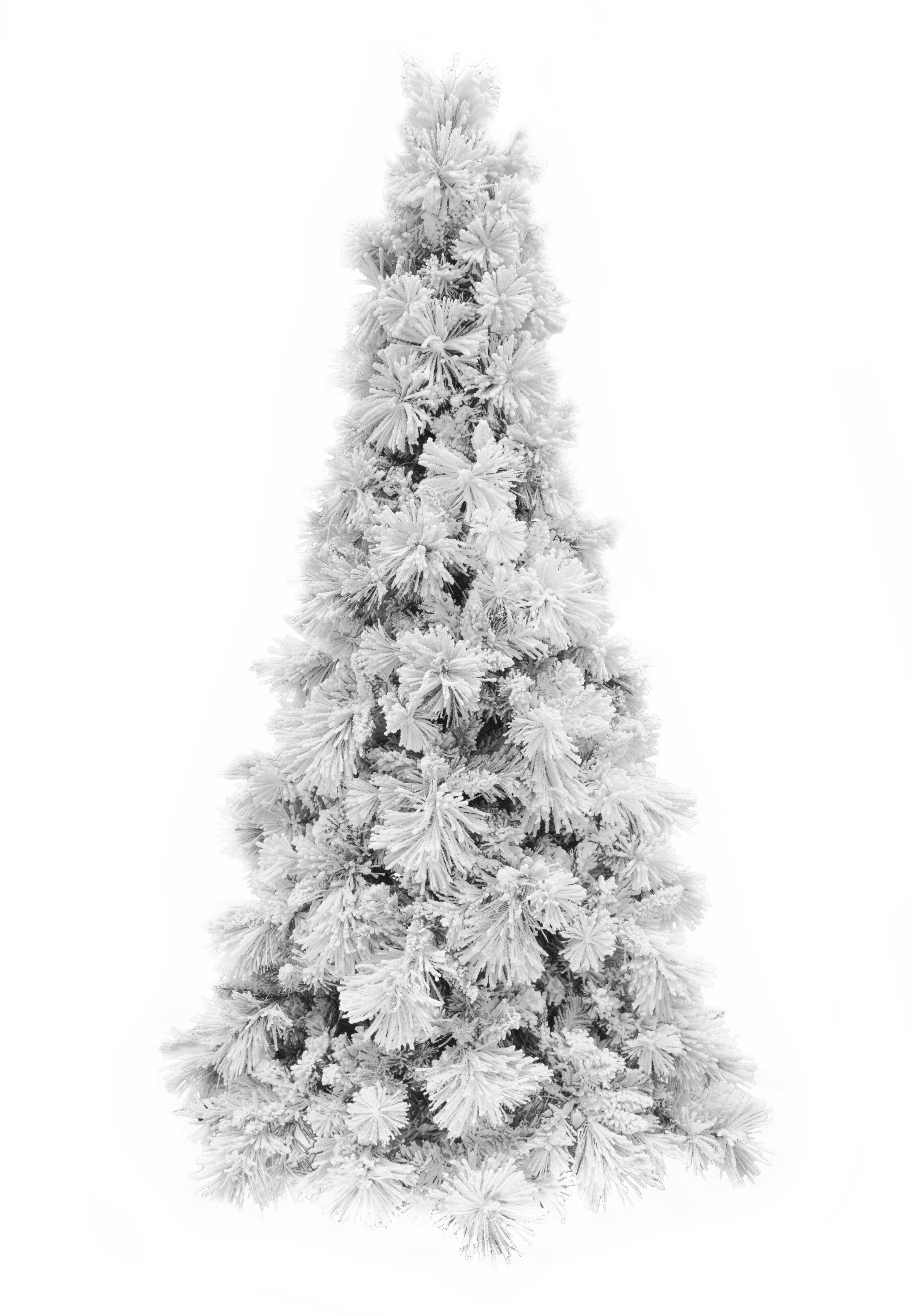 Seasonal Flocked Realistic Pine and Pampas Christmas Tree 600 LED Constant  - Includes a Storage Bag & Remote Control, Wayfair in 2023