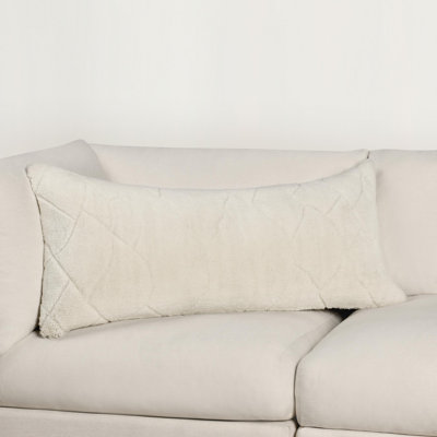 Mercer Wool Blend Fabric Ivory Pillow