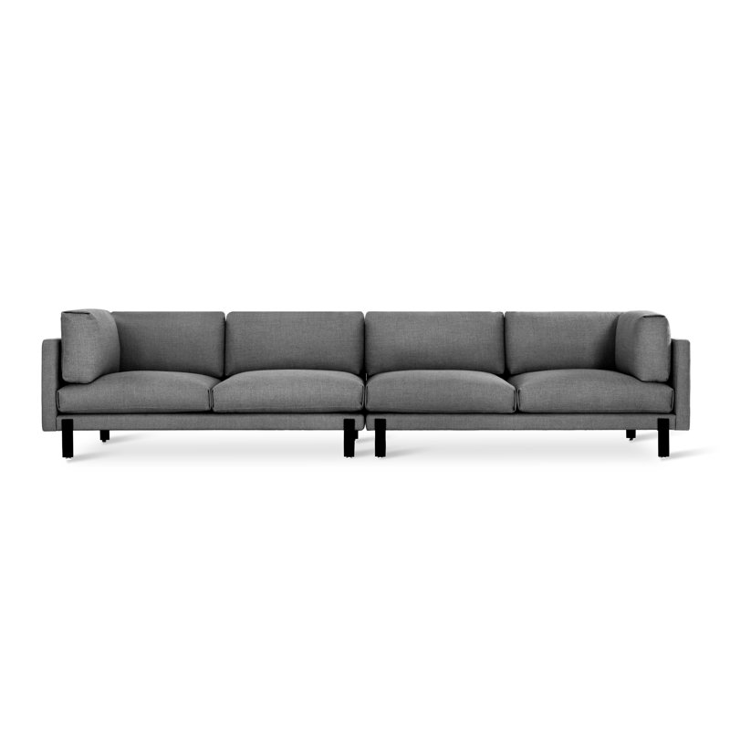 Silverlake XL Sofa, Andorra Pewter Performance Basketweave