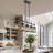 Baconton 45.3" W 5-Light Dimmable Linear Pendant with Crystal Accents