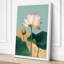 Lotus in Bloom Botanical - Wrapped Canvas-110569845-110569864