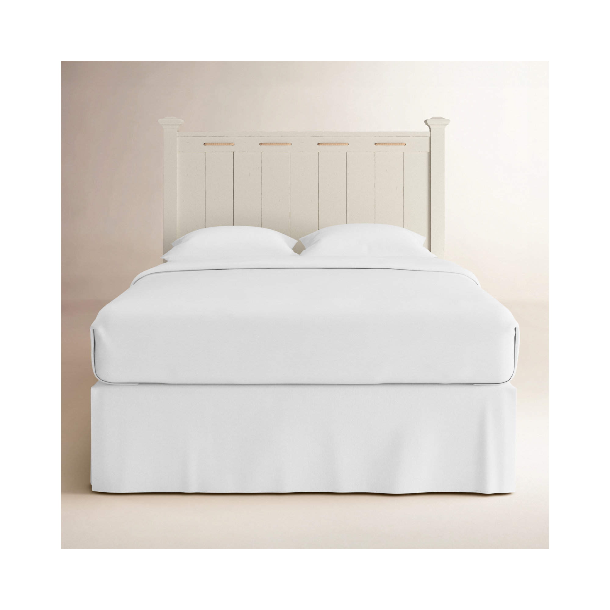 Aenwood Panel Headboard, Full, Pebble White